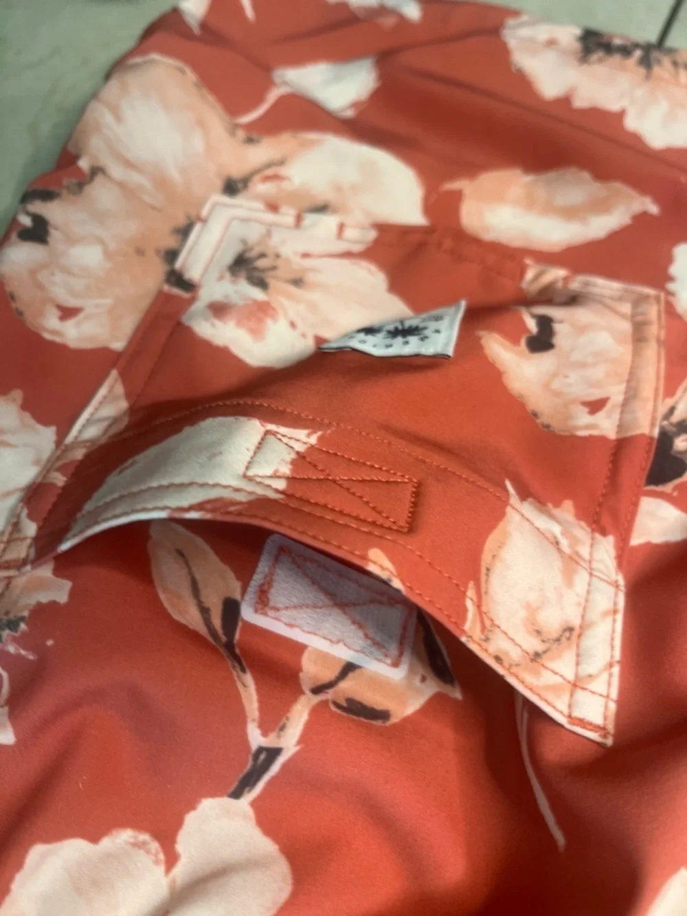 Sz Various American Eagle Outfitters Coral Floral Swim Trunks